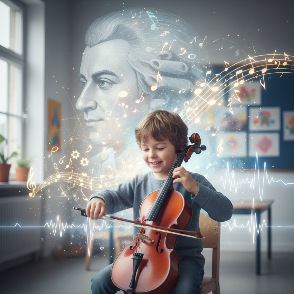 How Music Education Improves Children's Cognitive Development: The Science Behind the Mozart Effect and Beyond