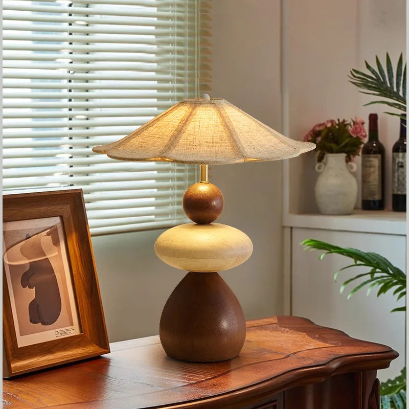 Zen Style Wooden Table Lamp