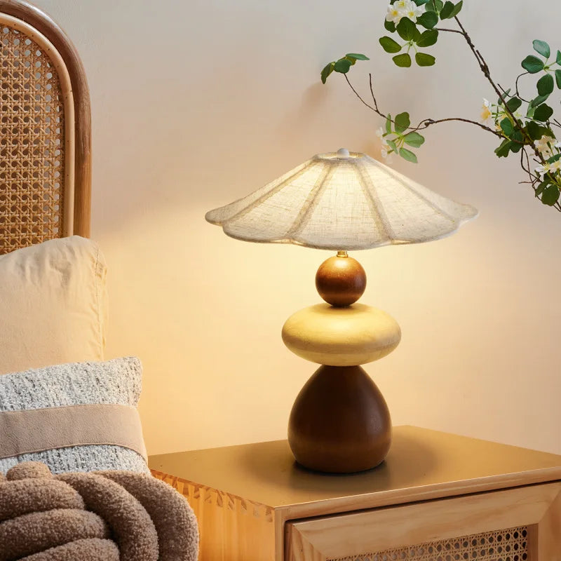 Zen Style Wooden Table Lamp