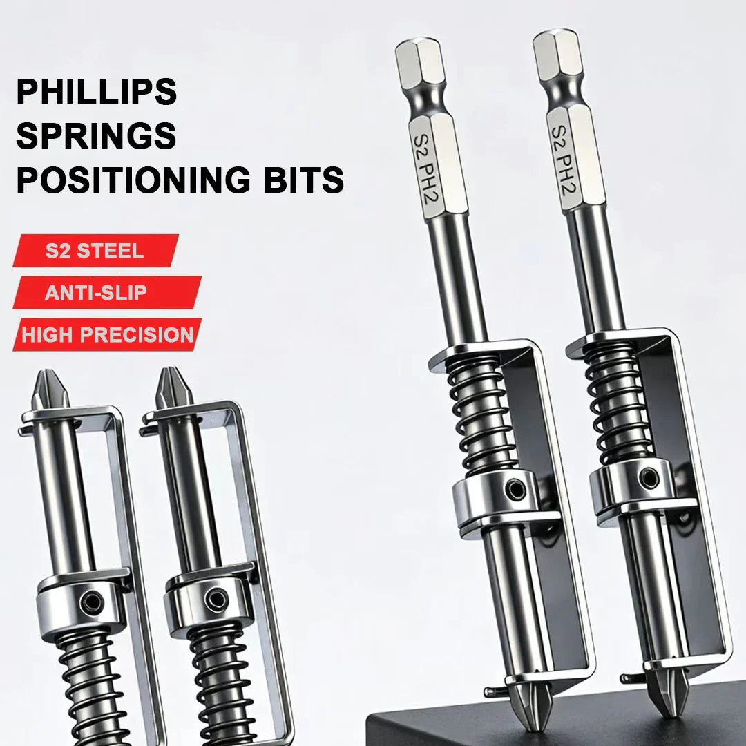 Spring Loaded Anti-Drop Screw Holder Bit