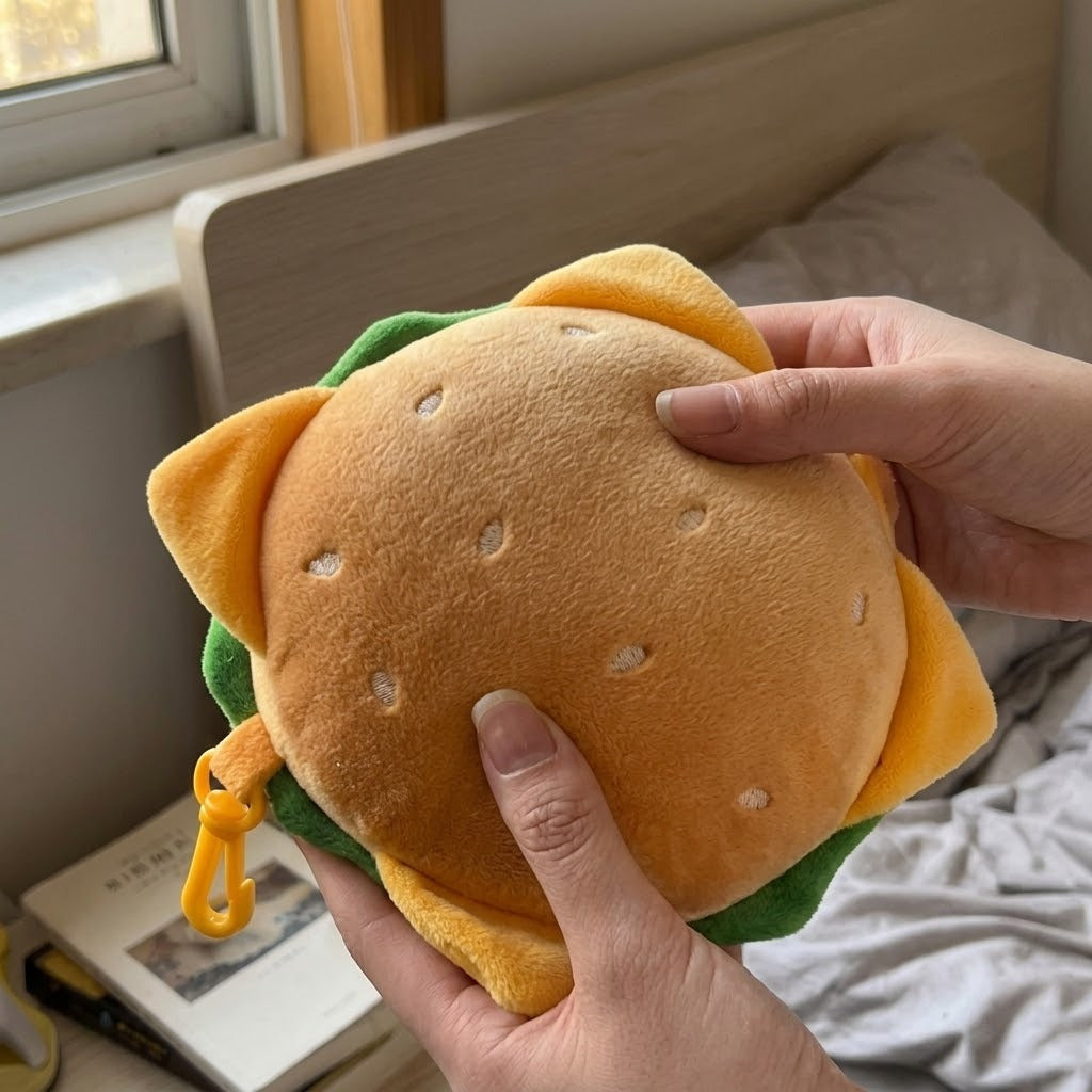 Dreamoji Cute Burger Travel Eye Mask Pillow