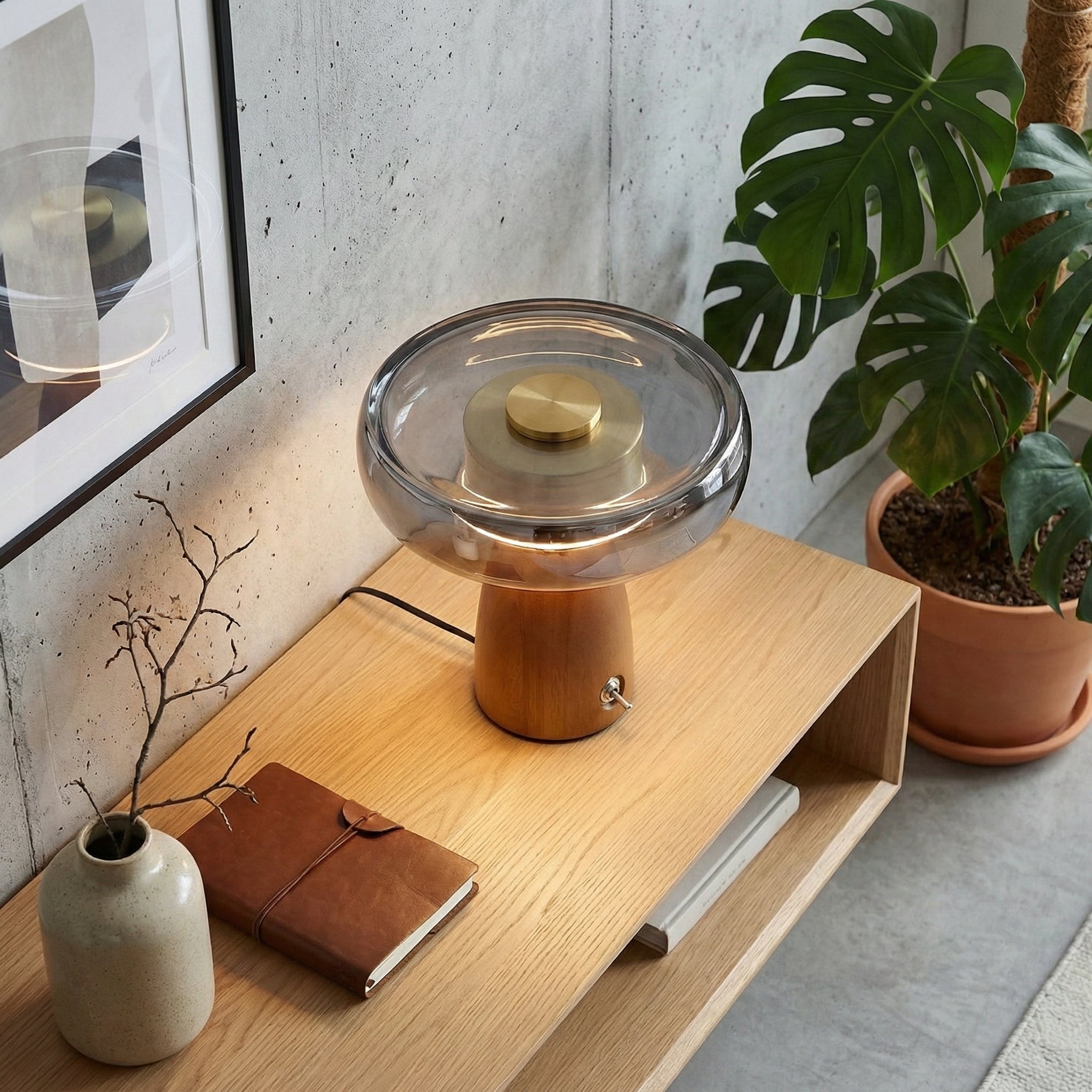 Glass Dome Ambient Table Lamp