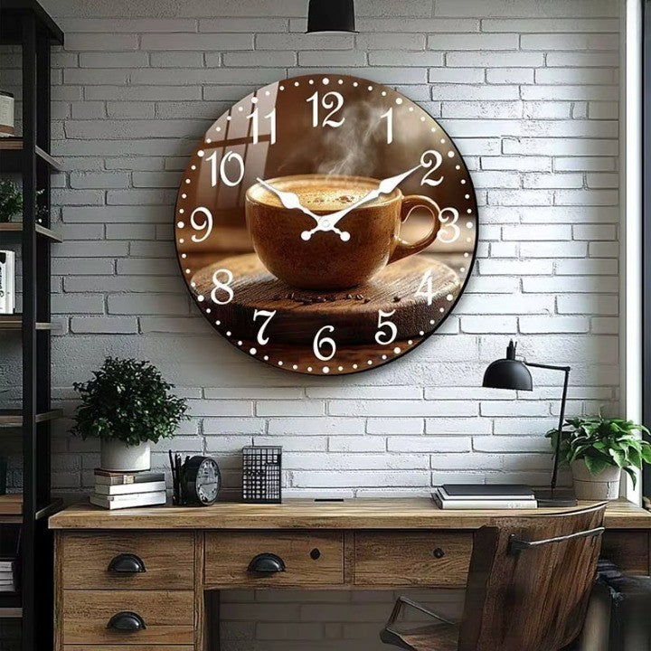Cafe Inspired Coffee Wall Clock