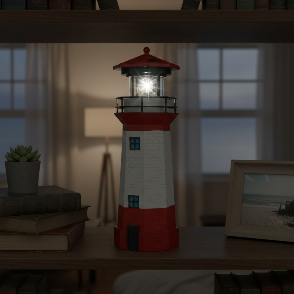 LED Lighthouse Solar Outdoor Landscape Lamp