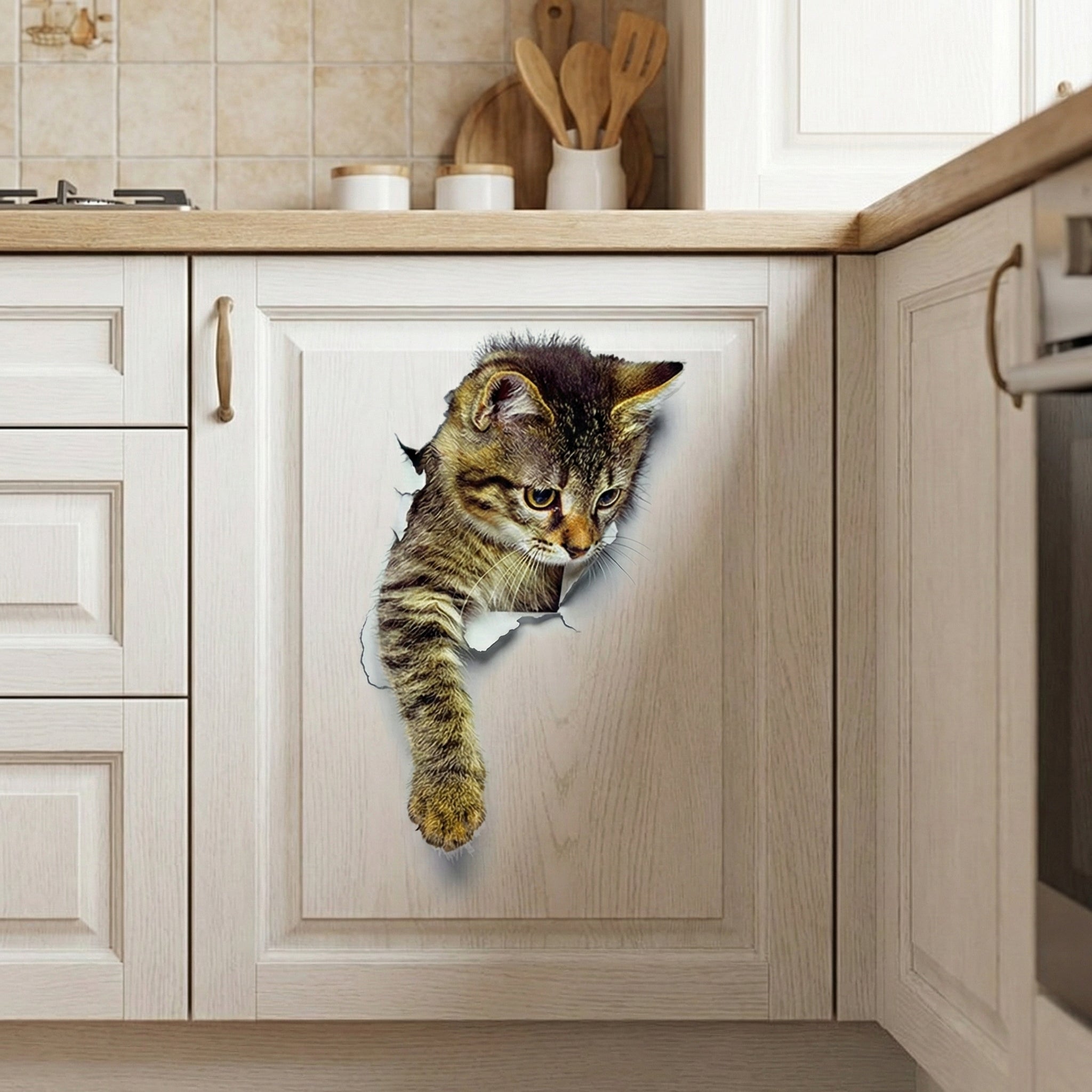 3D Toilet Protector Cat Sticker