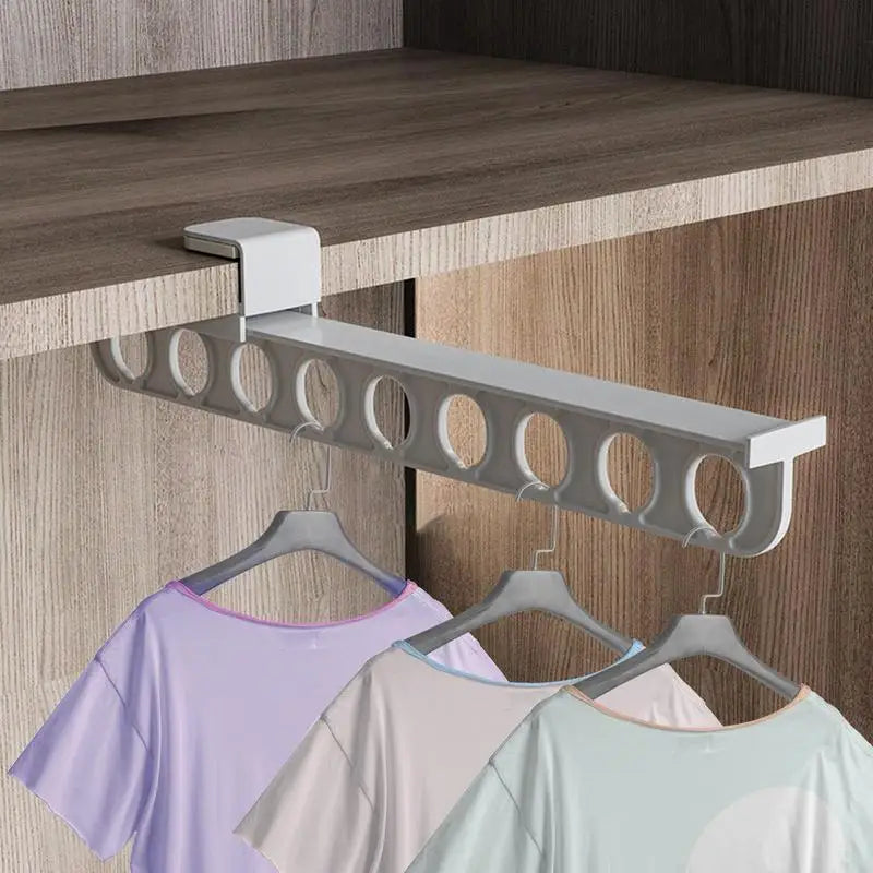 Slide Hang Retractable Closet Hanger Rack
