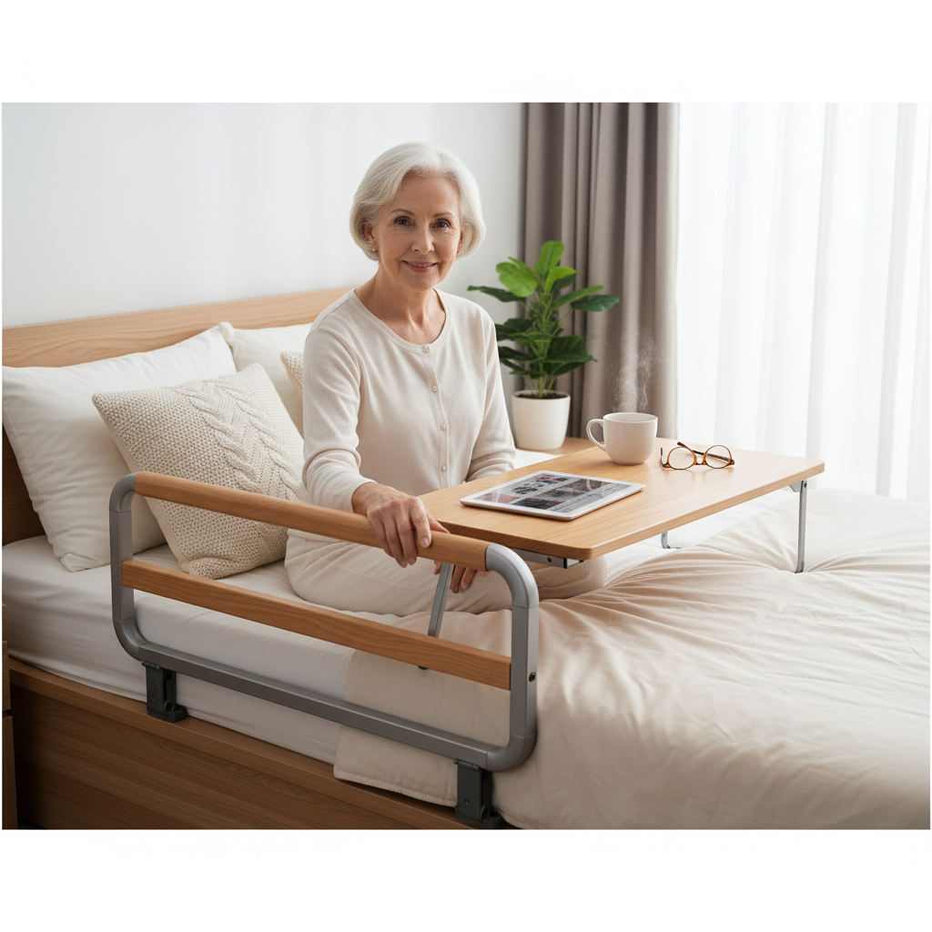 Elderly Bed Safety Rail with Folding Table: A Dual-Purpose Solution
